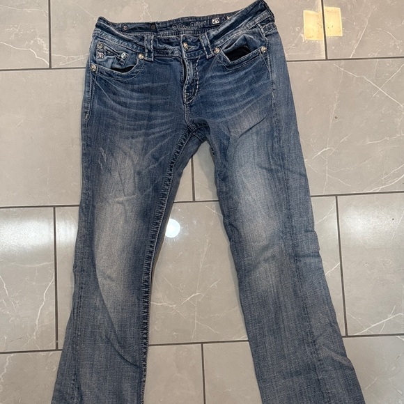 Miss Me Dark Blue Boot Cut Jeans - Picture 1 of 2